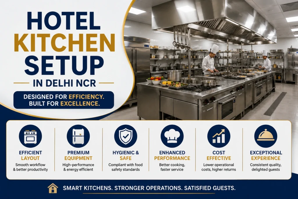 Hotel Kitchen Setup in Delhi NCR by Balaji Kitchen
